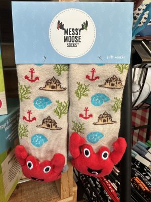 Messy Moose Crab Rattle Socks