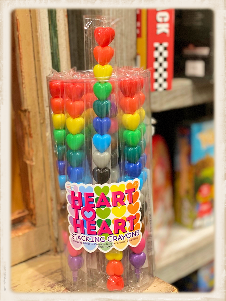 Heart Stacking Crayons - The General Store at Cornerstone Montclair