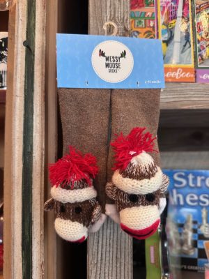 Messy Moose Monkey Socks